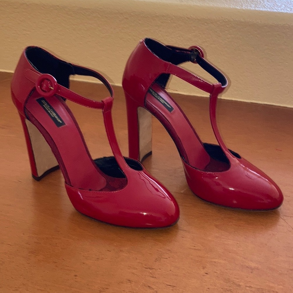 Dolce and Gabbana T-Strap Pumps